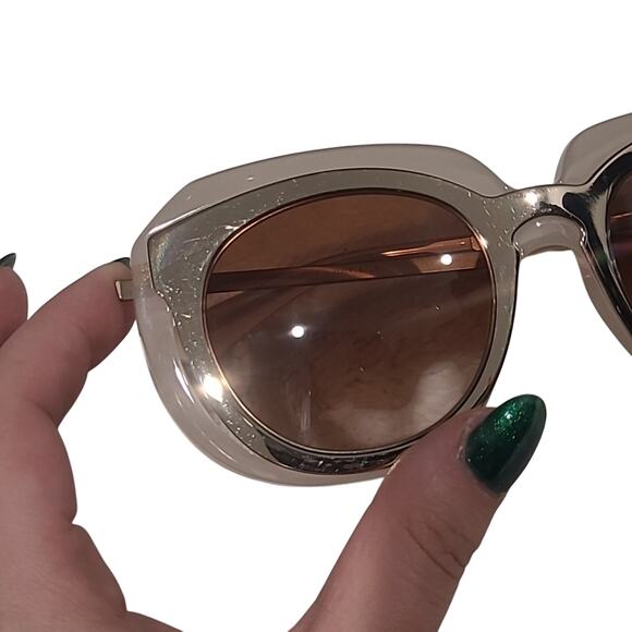 Dolce & Gabbana D&G DG 6104 3043/13 Pale Gold-Opal Ice-Brown Gradient Sunglasses main image 5